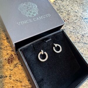 Vince Camuto Sparkling  Circle Earrings